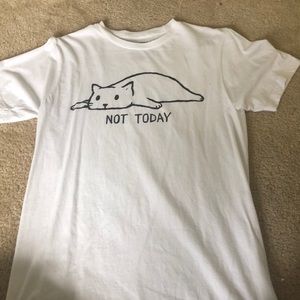 Not Today cat t-shirt